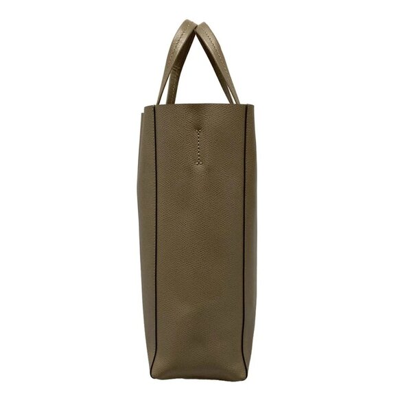 Auth CELINE Vertical Cabas Small Beige Leather Tote Bag - Picture 6 of 15